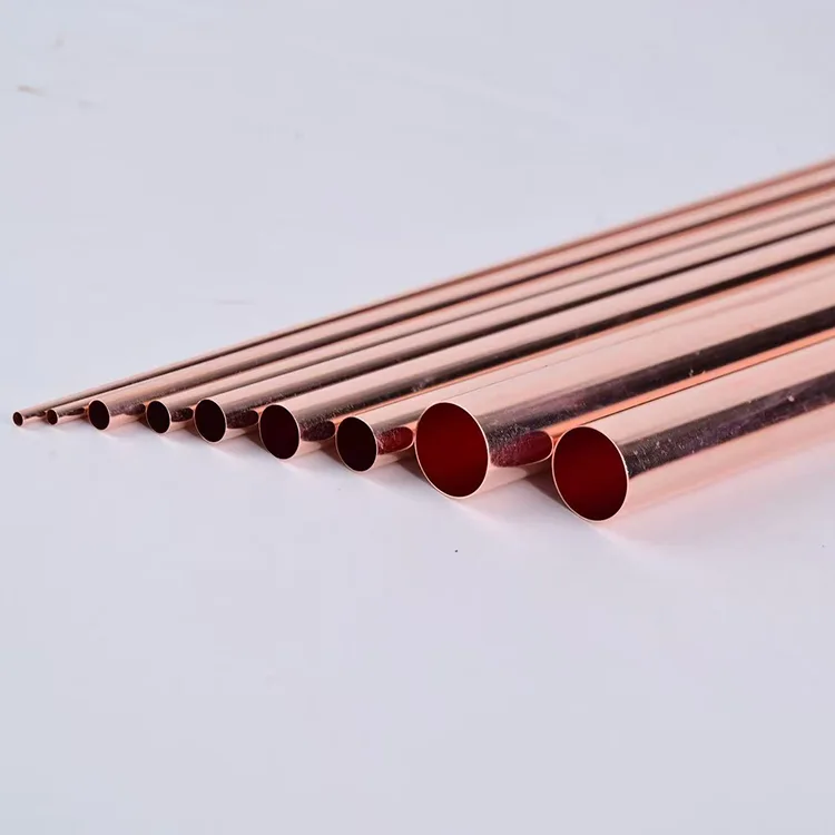 Tubo de cobre vermelho para resfriamento de bateria